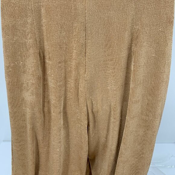 Misha Moyra jumpsuit jersey knit desert rose tan brown scoop cowl 4 Small - Picture 6 of 8